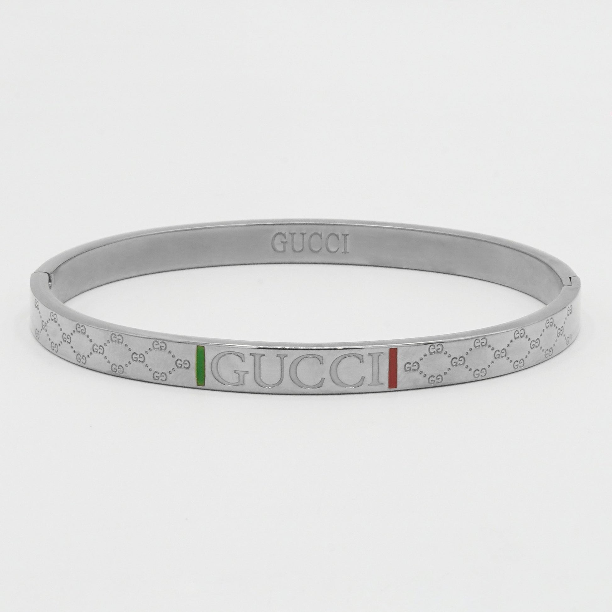 Gucci Cuff Bnagle (Silver) - Biraaj