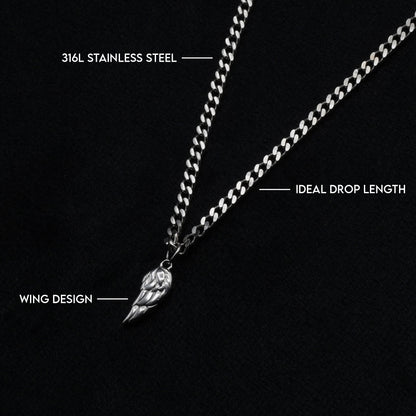 Wing Pendant (Silver) - Biraaj