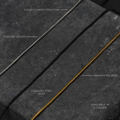 Round Snake Chain (Black) - Biraaj