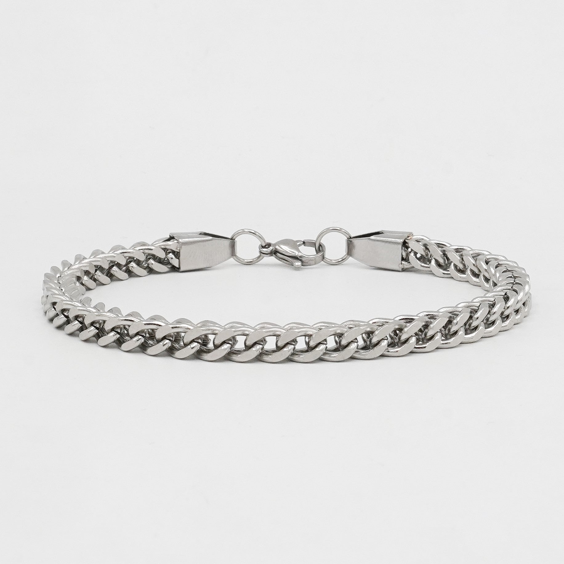 Foxtail 5mm Bracelet (Silver) - Biraaj