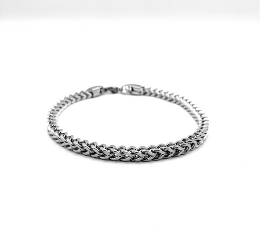 Foxtail 5mm Bracelet (Silver)