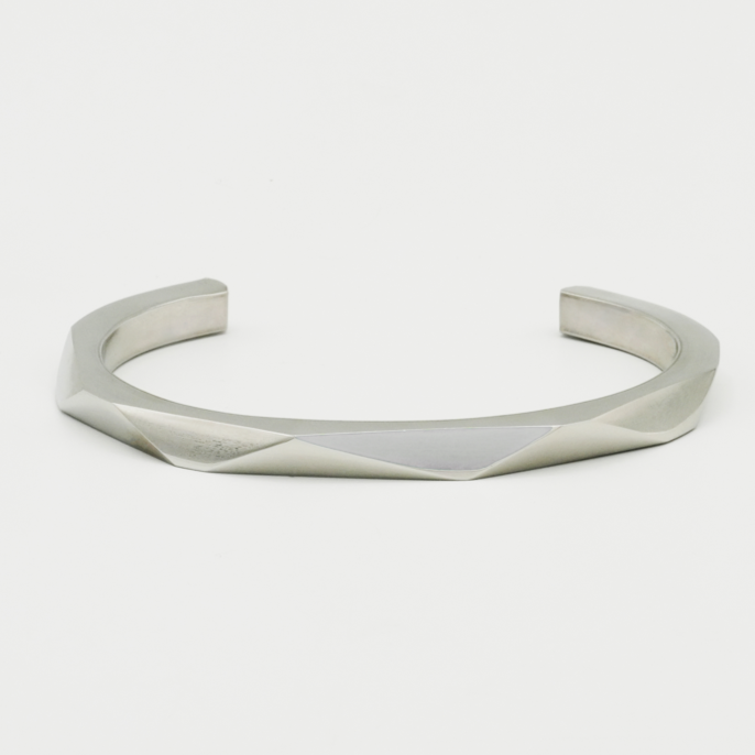 Crystal Edge Open Cuff Bangle - Biraaj